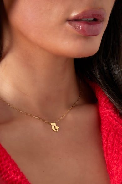 Holländische Kusskette – Goldfarbe - Goldfarbefarbe h5 Bild2